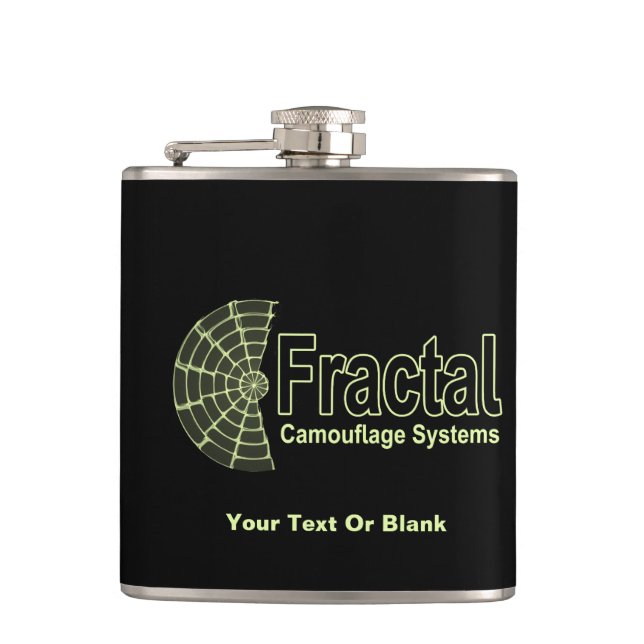 Fractal Camouflage Systems Logo Flask (Front)