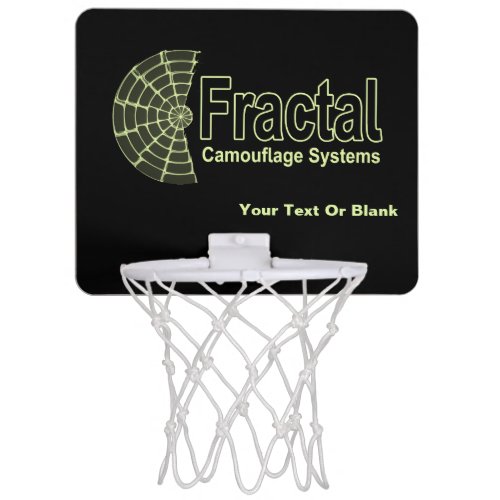 Fractal Camouflage Systems Logo Mini Basketball Hoop