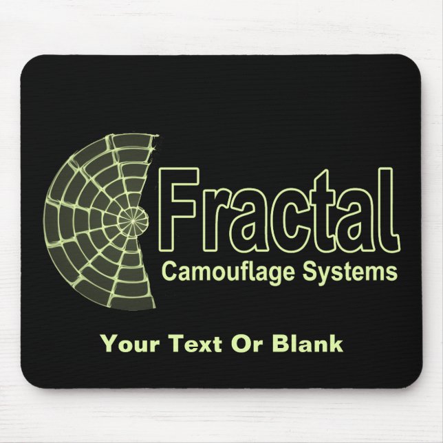 Fractal Camouflage Systems Logo Mouse Pad (Front)