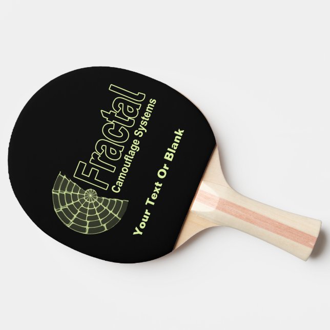 Fractal Camouflage Systems Logo Ping-Pong Paddle (Side)