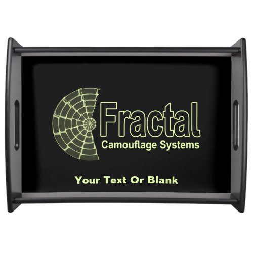 Fractal Camouflage Systems Logo Serving Tray