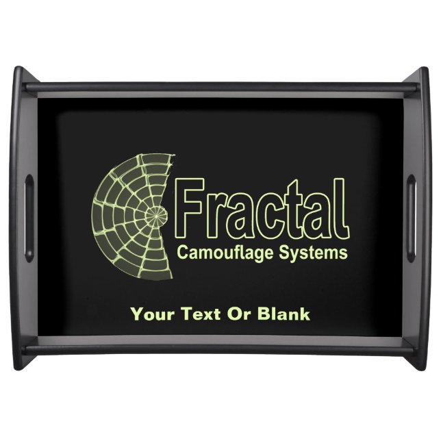 Fractal Camouflage Systems Logo Serving Tray (Front)
