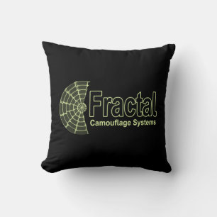 Fractal Camouflage Systems Logo Throw Pillow