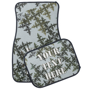 Fractal Camouflage - Winter Car Floor Mat