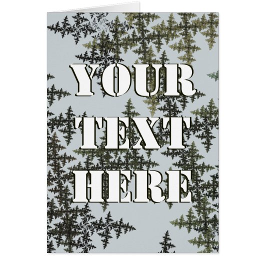 Fractal Camouflage - Winter Cards (Front)