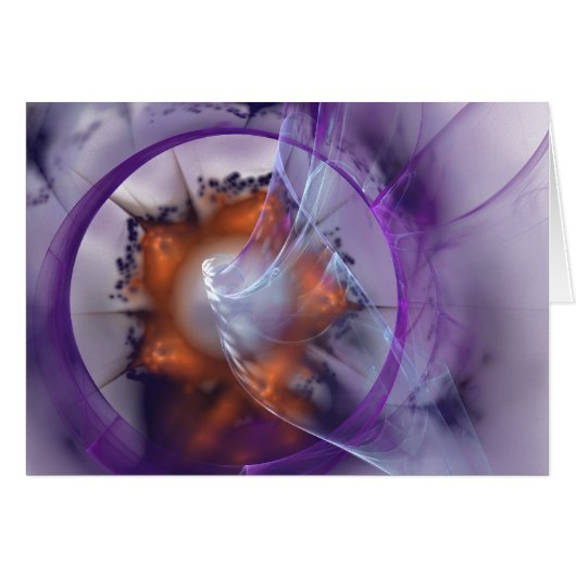 Fractal card  purple (Front Horizontal)