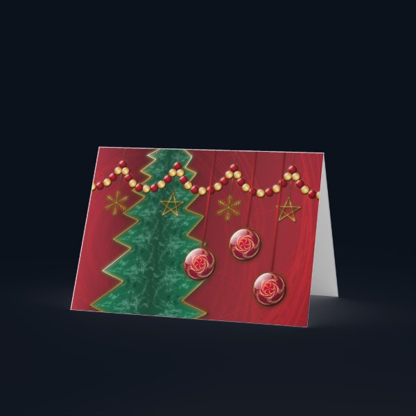 Fractal Celebration Christmas Card Fractal Celebration Christmas Card