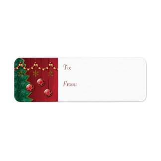 Fractal Celebration Christmas Gift Labels