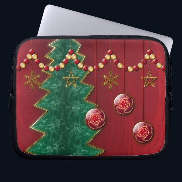 Fractal Celebration Christmas Laptop Sleeve