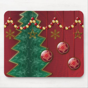 Fractal Celebration Christmas Mousepad