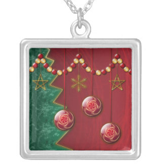 Fractal Celebration Christmas Necklace
