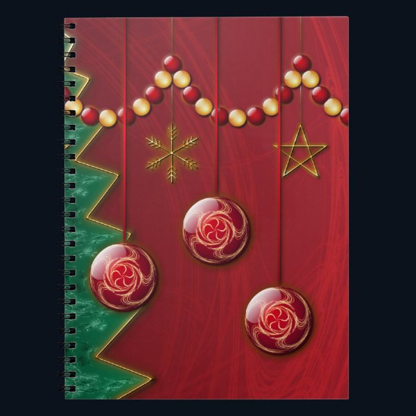 Fractal Celebration Christmas Notebook
