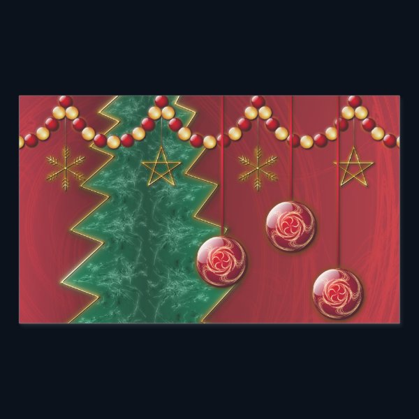 Fractal Celebration Christmas Stickers