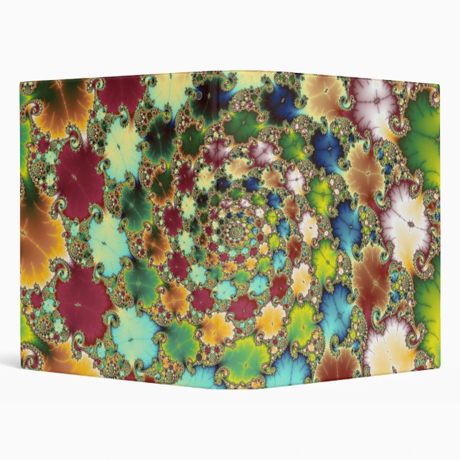 Fractal Cells - Fractal 3 Ring Binder (Background)