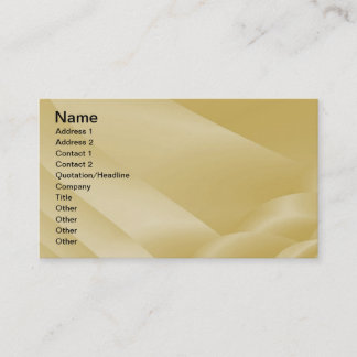Fractal Champagne Satin Ribbons  Business Card