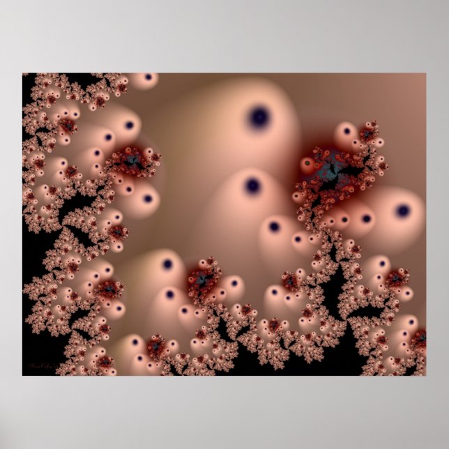 Fractal Chantilly Splendor Poster (Front)