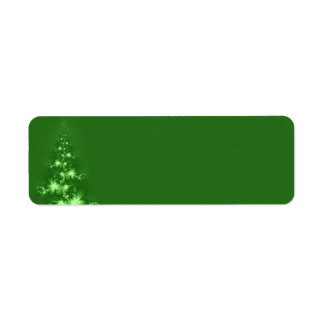 Fractal Christmas tree Label