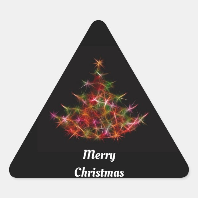 Fractal Christmas Tree Sticker (Front)