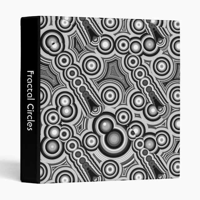 Fractal Circles (1in) Binder (Front/Spine)