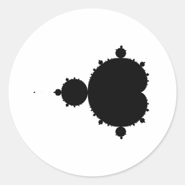 Fractal Classic Round Sticker (Front)