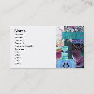 Fractal Collage Braid Business Card