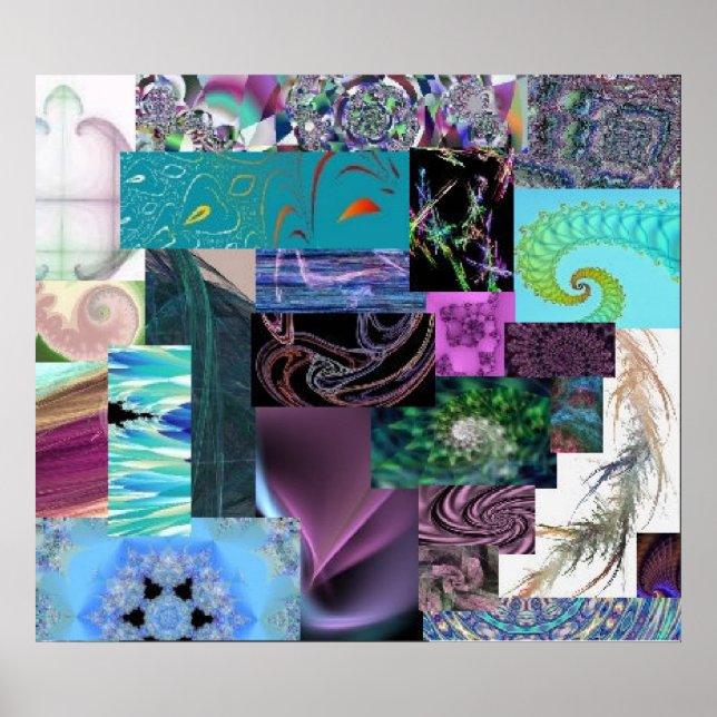 Fractal Collage--Braid Print (Front)