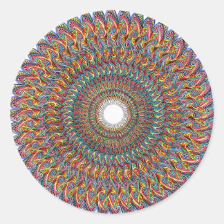 Fractal Cone To Dna Pulse Sticker