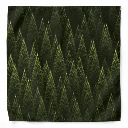 Fractal Conifer Forest Bandana