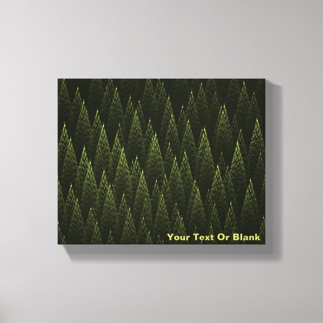 Fractal Conifer Forest Canvas Print (Front)