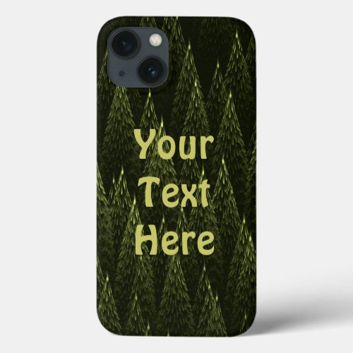 Fractal Conifer Forest iPhone 13 Case