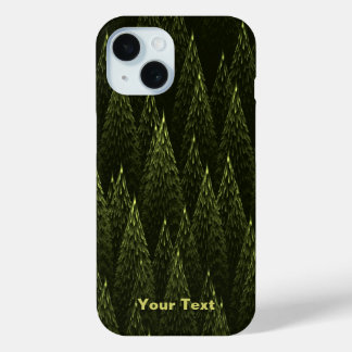 Fractal Conifer Forest iPhone 15 Case