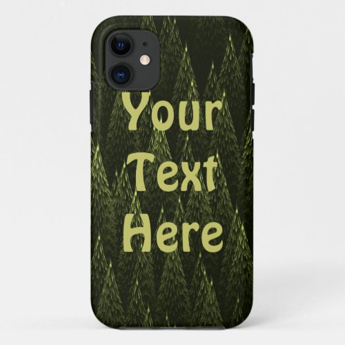 Fractal Conifer Forest iPhone 11 Case