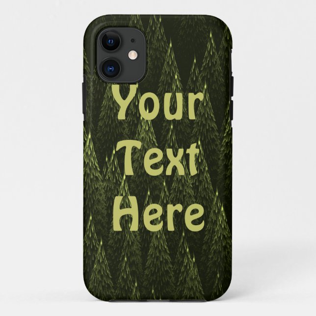 Fractal Conifer Forest Case-Mate iPhone Case (Back)