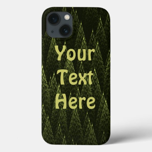 Fractal Conifer Forest iPhone 13 Case