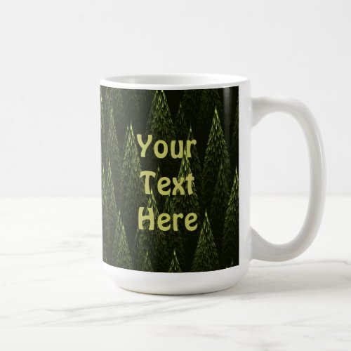Fractal Conifer Forest Coffee Mug