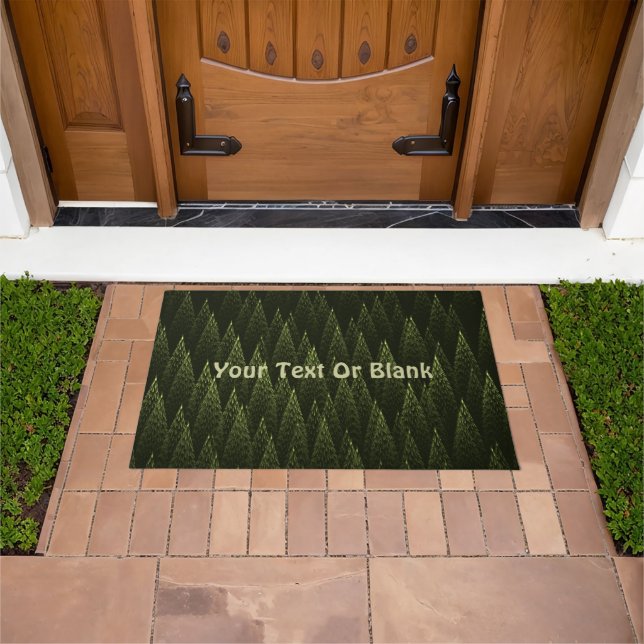 Fractal Conifer Forest Doormat (Outdoor)