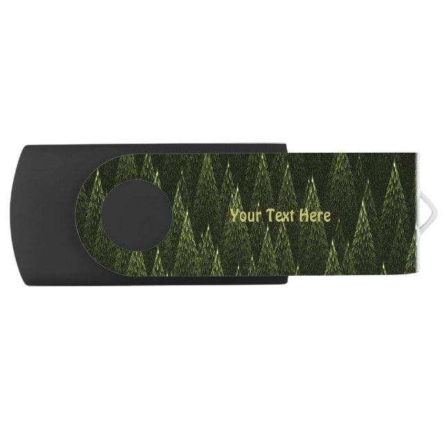 Fractal Conifer Forest Flash Drive (Front)