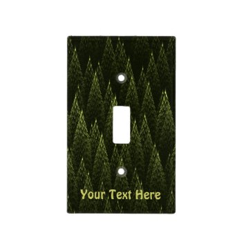 Fractal Conifer Forest Light Switch Cover by Bluestar48 at Zazzle