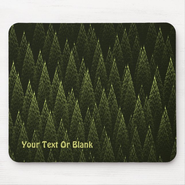 Fractal Conifer Forest Mouse Pad (Front)