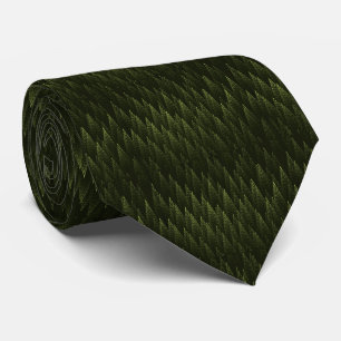 Fractal Conifer Forest Neck Tie