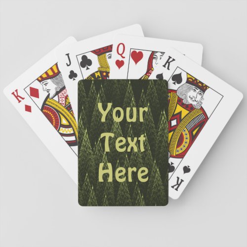 Fractal Conifer Forest Playing Cards