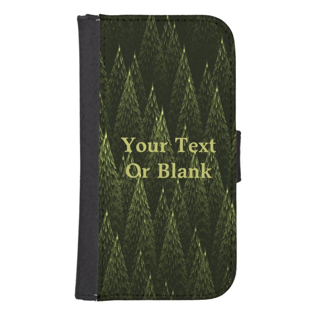 Fractal Conifer Forest Samsung Galaxy Wallet Case (Front)