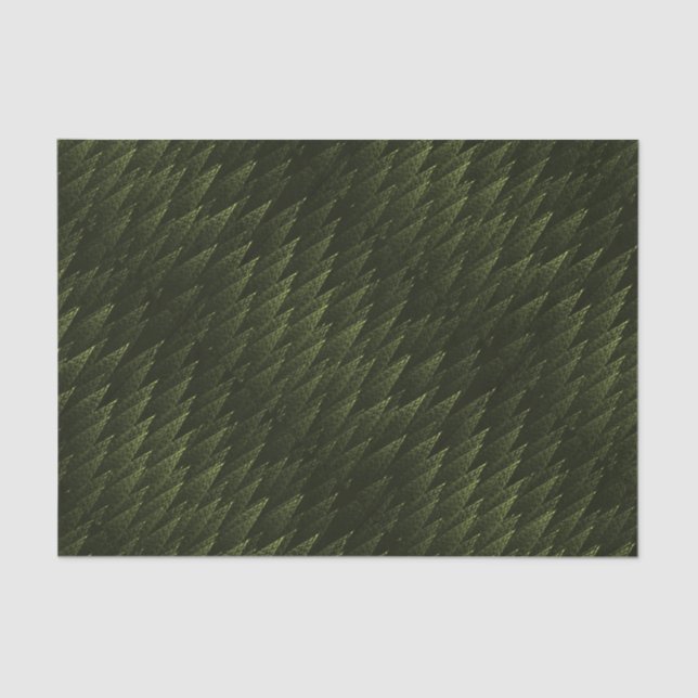 Fractal Conifer Forest Tissue Paper (Front)
