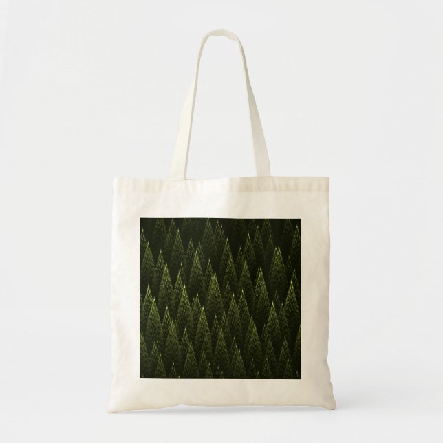 Fractal Conifer Forest Tote Bag (Front)
