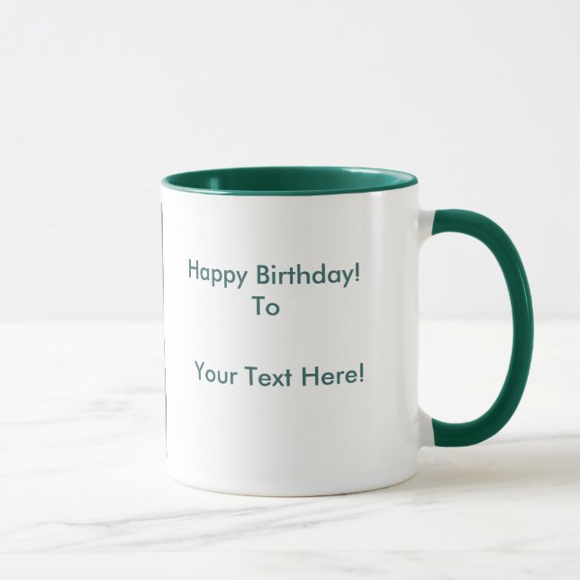 Fractal Dahlia (customise-able) Mug (Right)