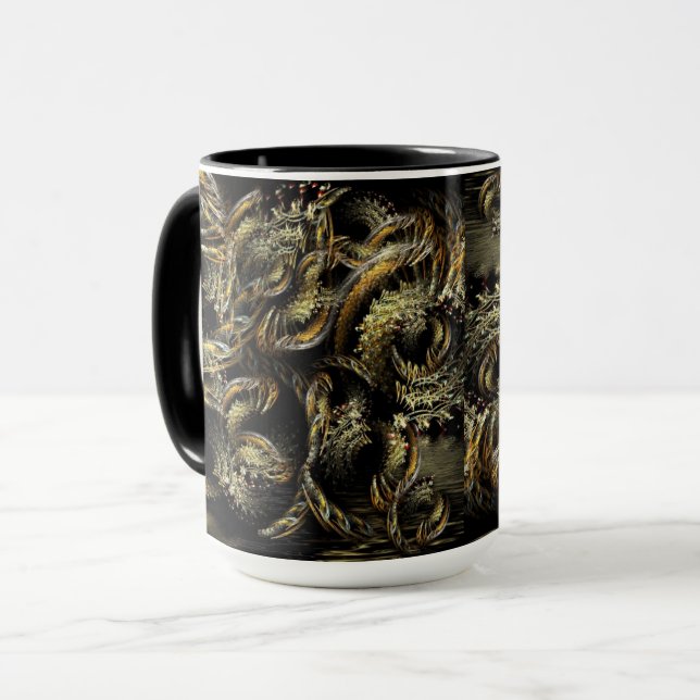 Fractal Dark Art Scaliata Mug (Front Left)