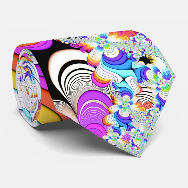 Fractal Daydreams Neck Tie (Rolled)