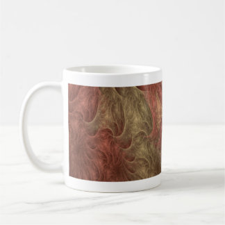 Fractal Design (Coral-Beige) on Coffee Mug
