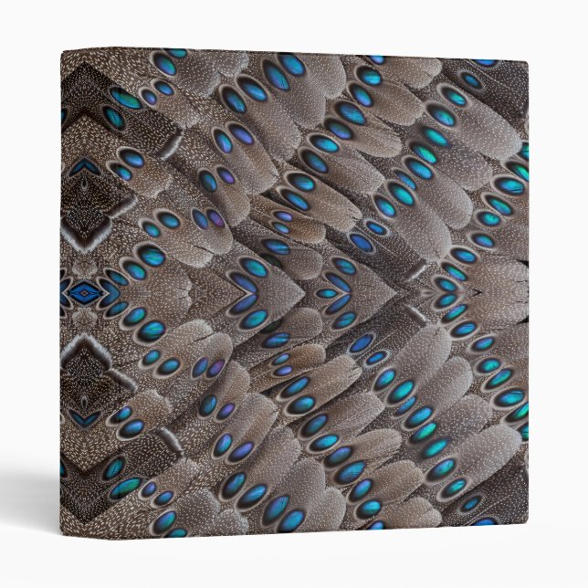 Fractal Design Pheasant Feather 3 Ring Binder (Front/Spine)
