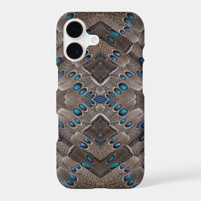 Fractal Design Pheasant Feather Iphone Case (Back)